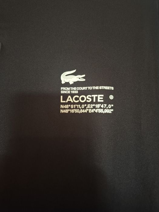 T-shirt Preta Sport Lacoste