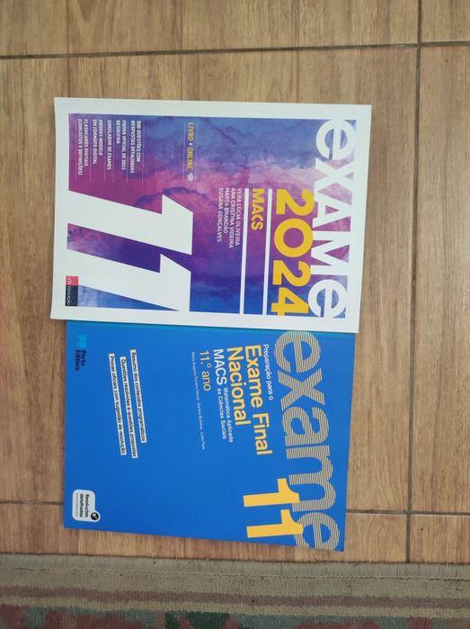 manuais e livros de exames
