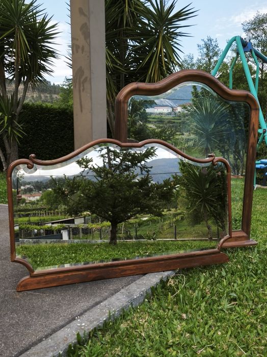 2 espelhos antigos de cómoda.