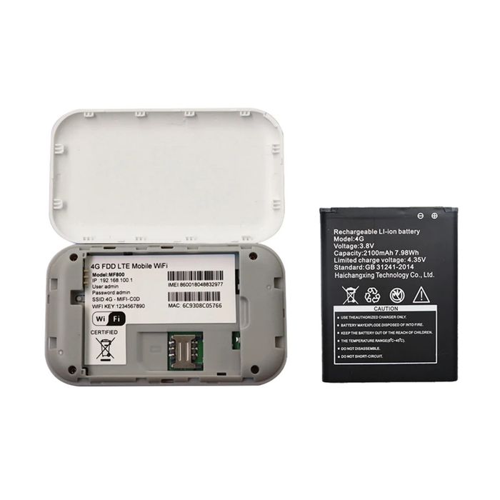 Router WiFi mobilny 4G LTE z gniazdem na kartę SIM 150 MBb/s Hotspot