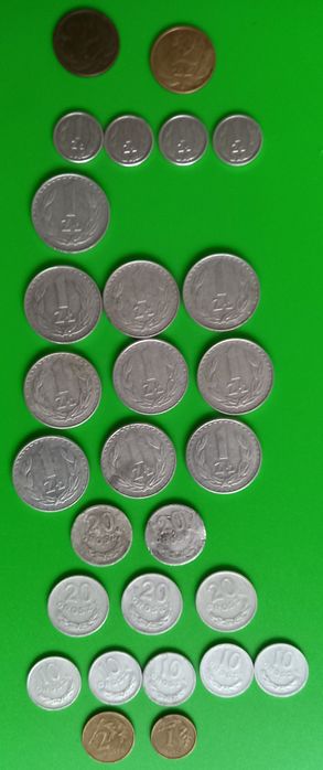 Zestaw monet z PRL