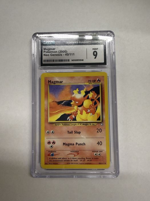 Zestaw (lot) dwóch ocenionych kart Pokémon