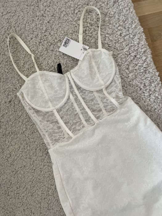 Корсетне плаття/мережевне плаття/біле плаття/біла мережевна сукня