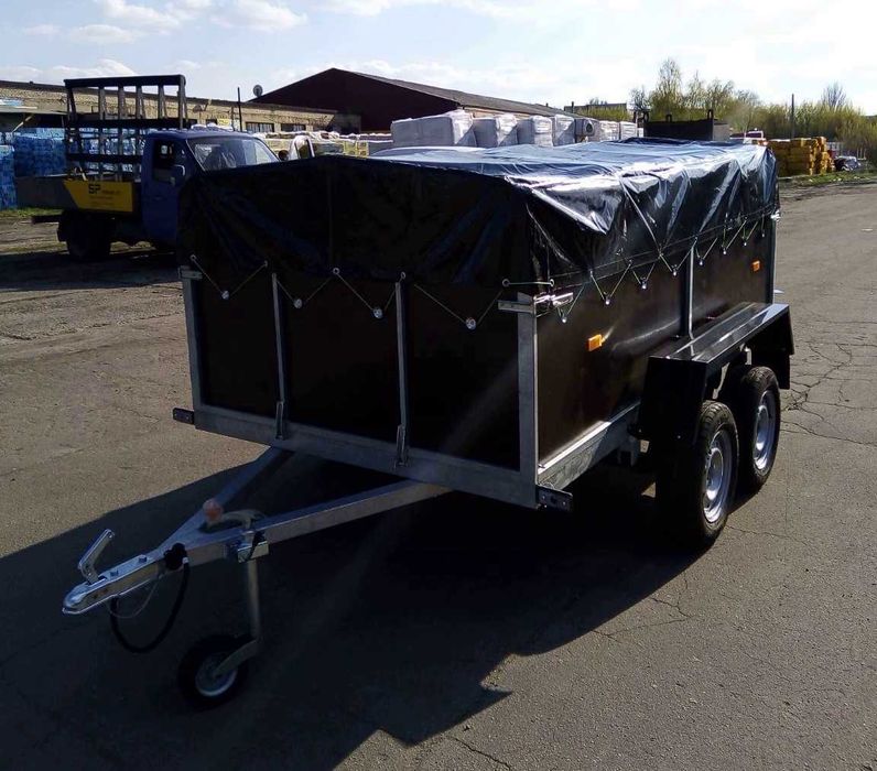 Прицеп Двовісний з вологостійкої фанери. КРД 050110. Причеп легковий