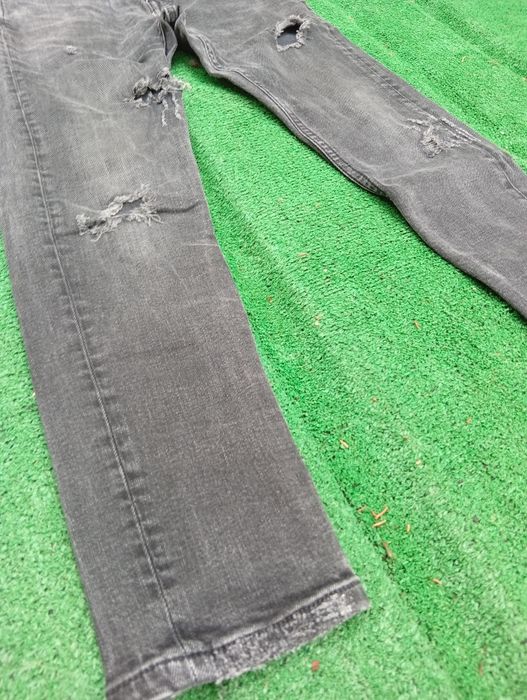 Calças ZARA Man pretas com rasgões – tamanho 38