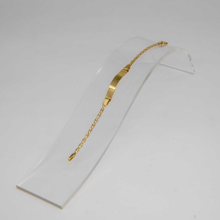 Złota bransoletka 585 2,05gram 14cm GRAWER dziecięca Nowa PEŁNA