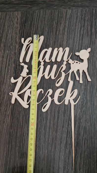 Topper na tort roczek