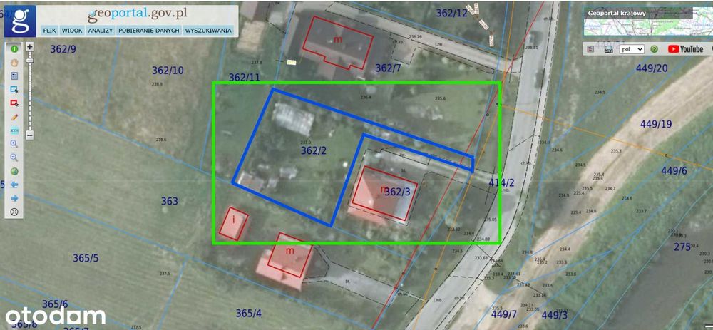 Na sprzedaż działka budowlana 8,5 ar w miejscowości Łapanów. 129 000zł