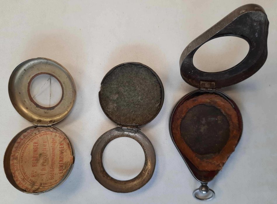 Przedwojenne Etui Koperty do Zegarków Zestaw