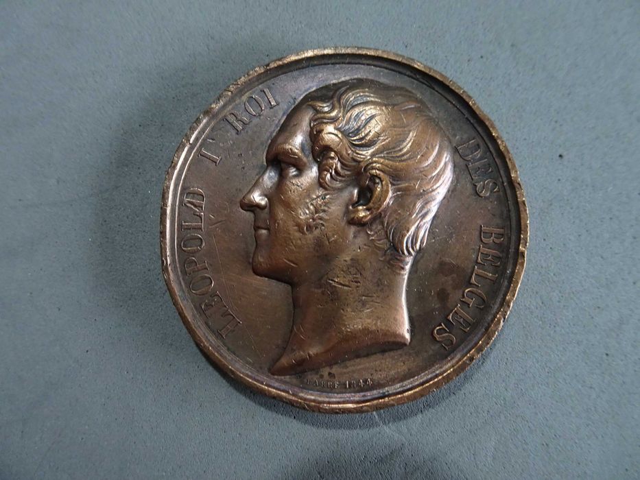 Medalha Leopold I Roi Des Belges Rei Leopoldo Bélgica 1860
