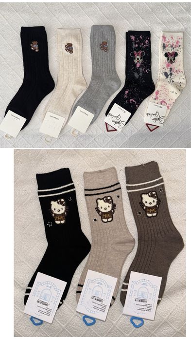 Шкарпетки  жіночі  Ugg ,Alo Yoga , Chanel, Miu Miu носки .