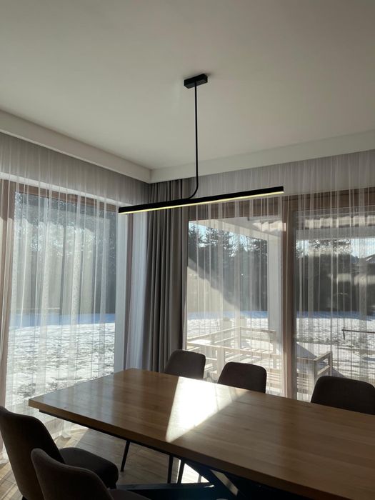 Lampa nad stół nowoczesna czarna