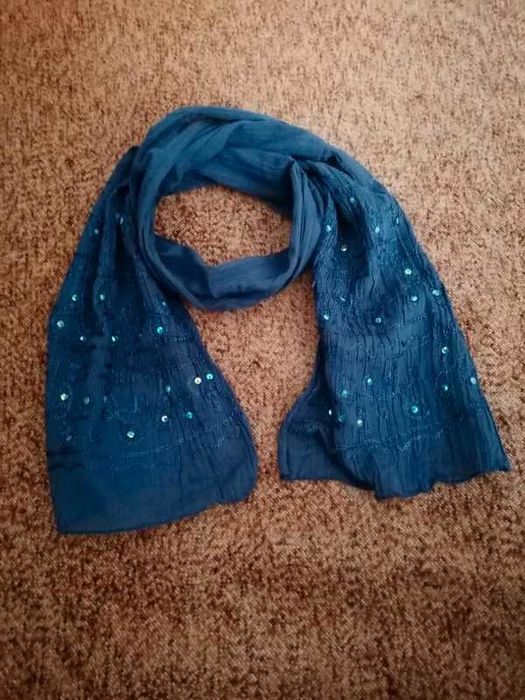 Szal damski, granatowy