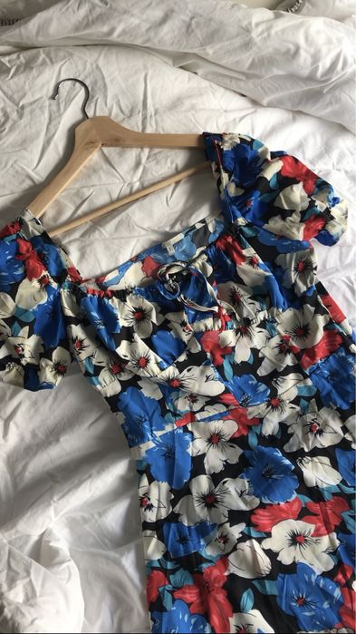 Vestido de flores /azul
