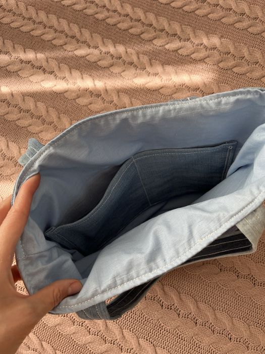 Сумка шоппер джинсовая