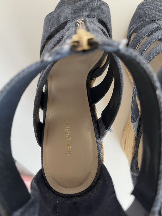 Graceland sandały espadryle na koturnie 39 granatowe