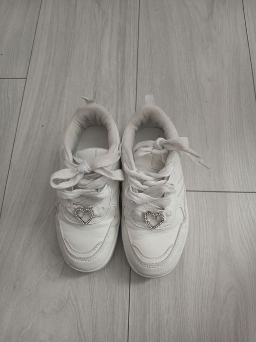 Buty białe dla dziewczynki wkładka 19.5 cm