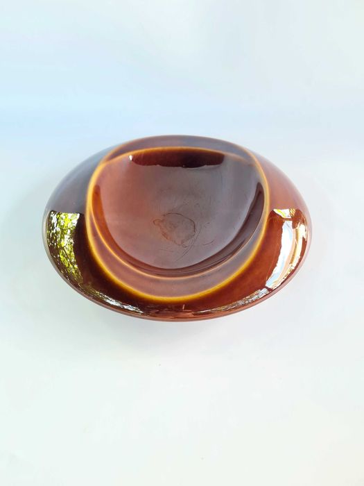 Porcelit Pruszków - duża popielnica gabinetowa / patera 21,5 cm,
