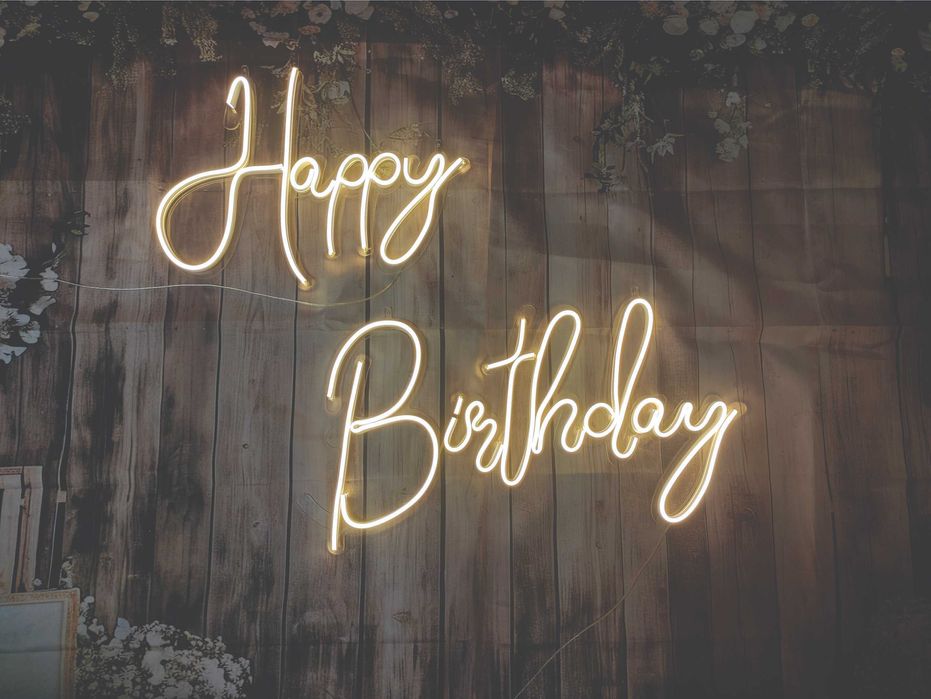 Happy Birthday neon