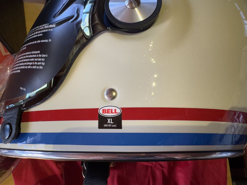 Capacete Bell Bullitt Stripes Pearl White XL