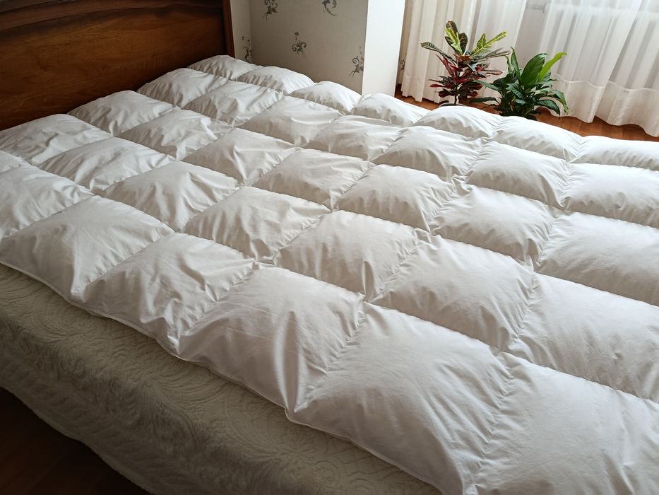 Ковдра пухова/одеяло пуховое 160*210, зимова,  90% пух, Швейцарія,