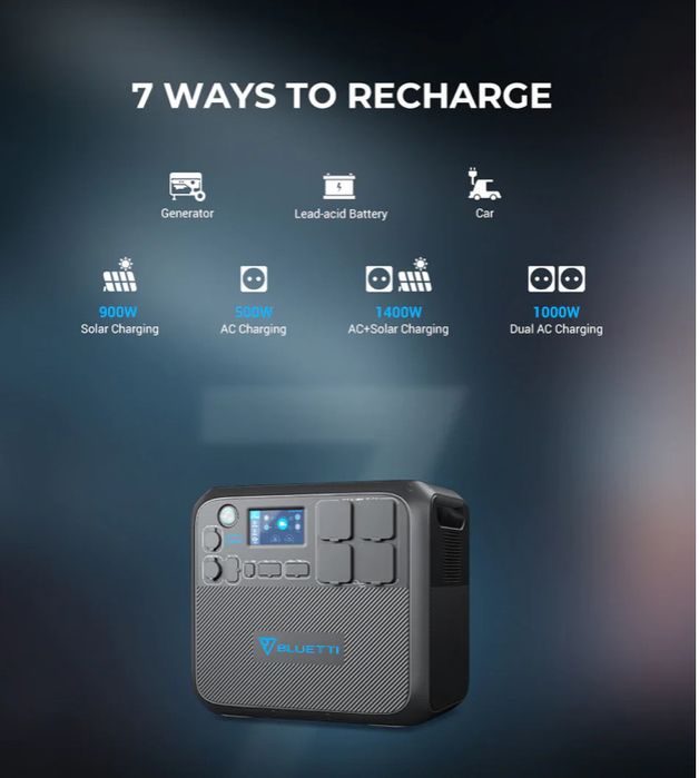 Зарядна станція Bluetti AC200MAX 2200 Вт 2048 Вт/год LiFePO4