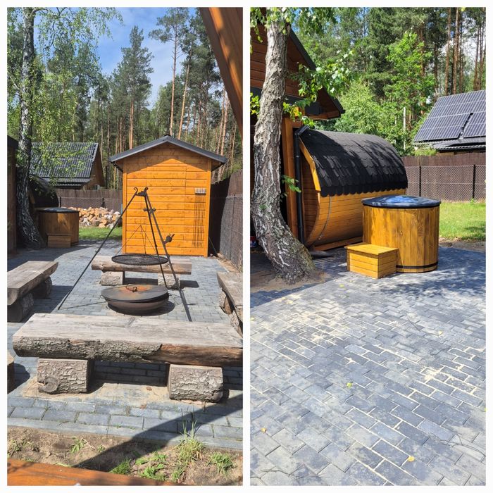 Domki Leśny Zakątek Radawa JACUZZI, SAUNA