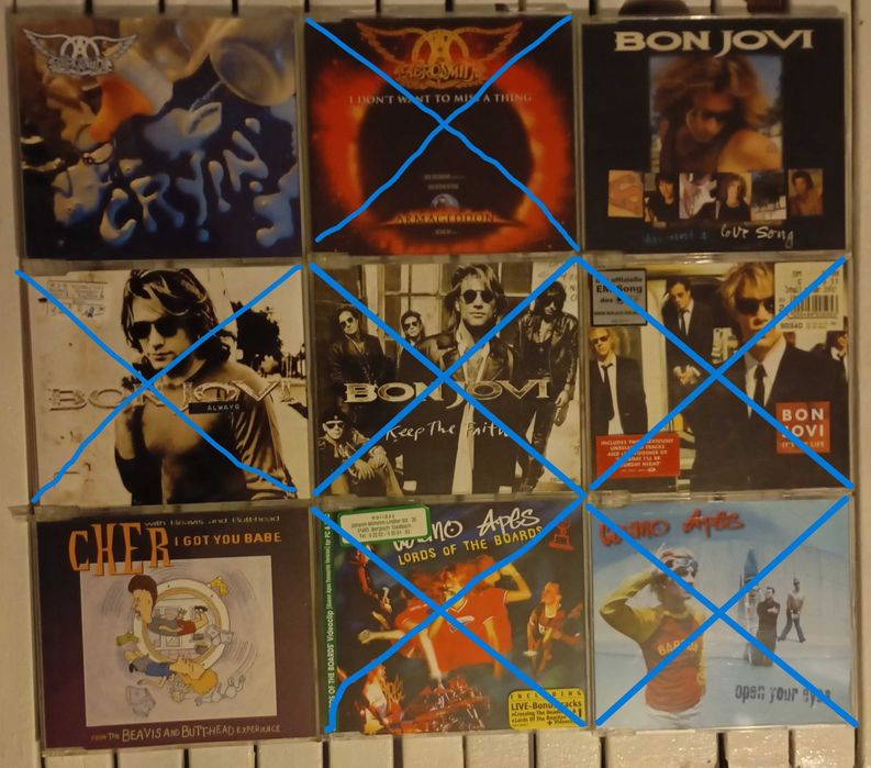 71 CD Singles de Hard Rock, Alternative Rock/Metal e Pop/Rock