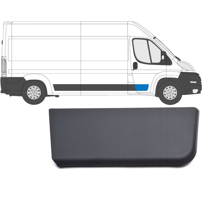 Listwa Boczna Prawa Drzwi Przód Pasażera Fiat Ducato Citroen Jumper Peugeot Boxer 2006-2014 1305776070 735422811