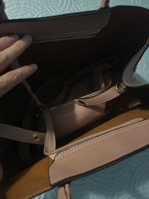 Mala Senhora rosa c/bolsas