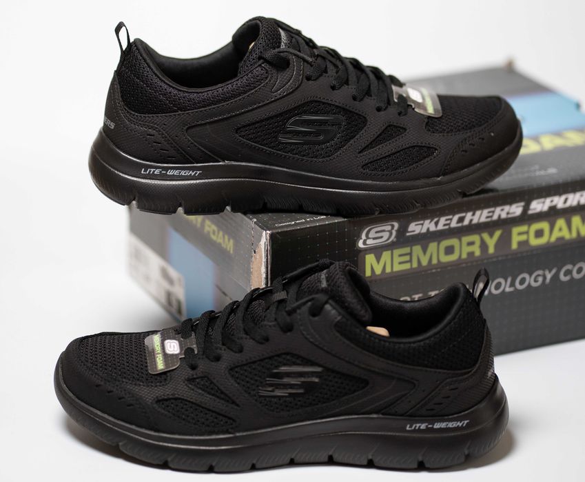 Кросівки чоловічі Skechers Summits-South Rim 52812-BBK Black чорні Оригінал 39-48.5 розміри