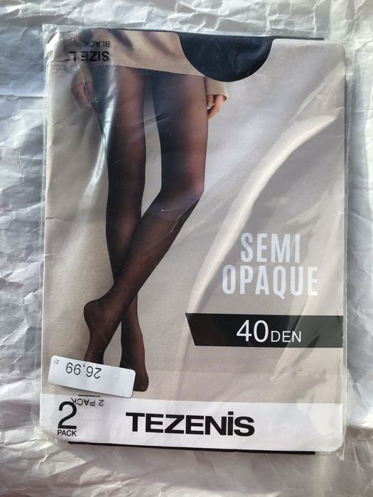 Rajstopy Tezenis Semi Opaque 40 DEN w kolorze czarnym