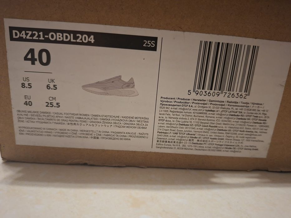 Sneakersy 4f r. 40
