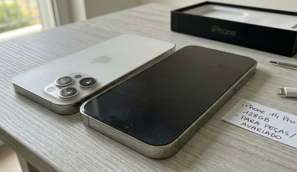 iPhone 14 Pro 128GB Branco - PARA PEÇAS / AVARIADO