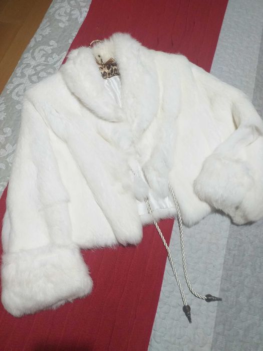 Casaco de Senhora pelo Coelho verdadeiro