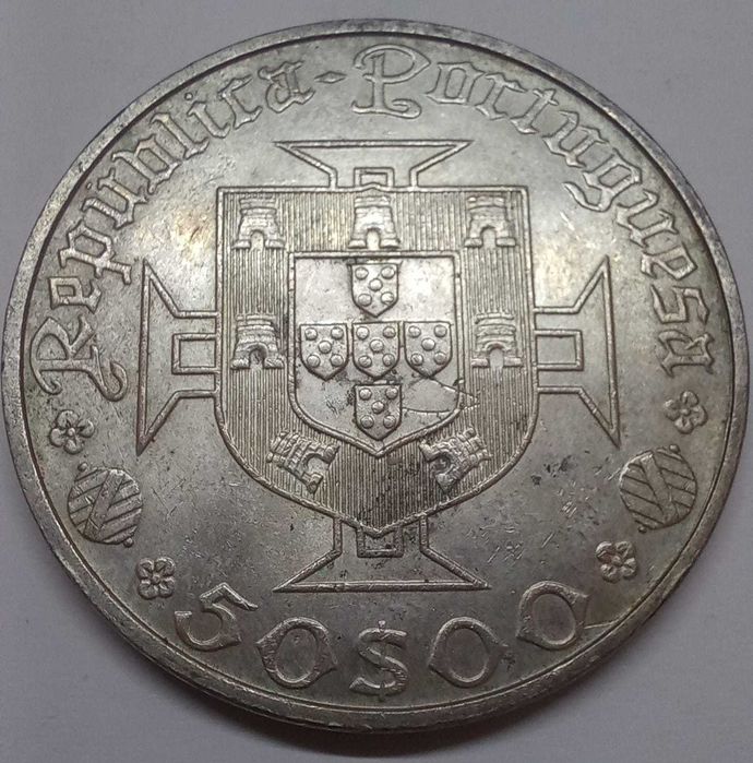 Moeda Prata 50$00 (1969) - Vasco da Gama - MBC+