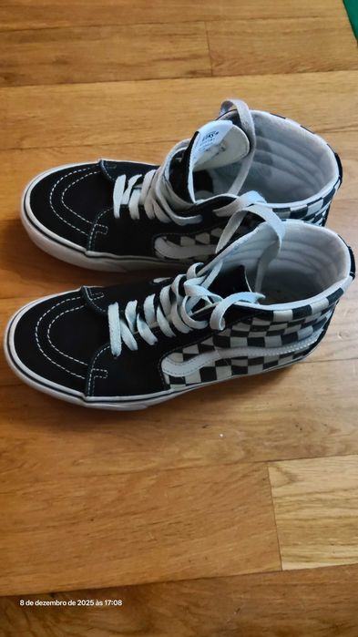 Tênis bota Vans sk8 xadrez n. 36
