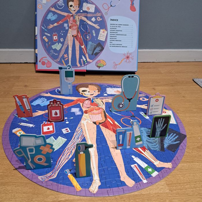 Livro + PUZZLE - O Corpo Humano - Porto Editora