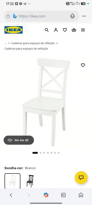 Cadeira cozinha Rosentorp ikea