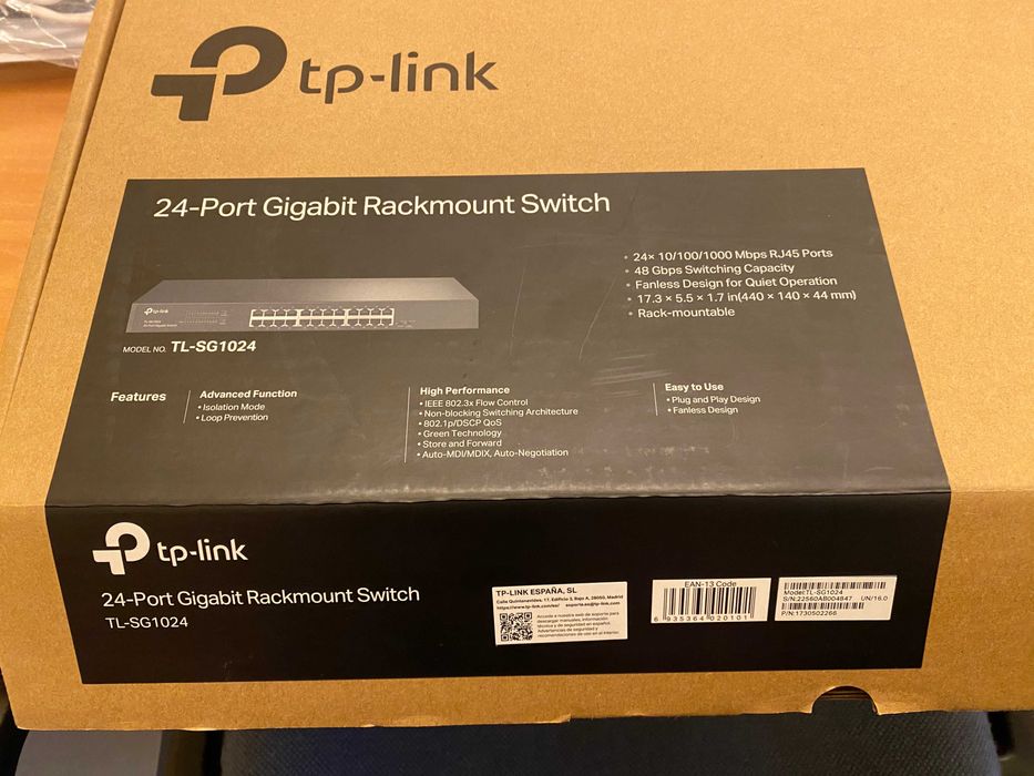 Switch TP-LINK 24 Portas - NOVO