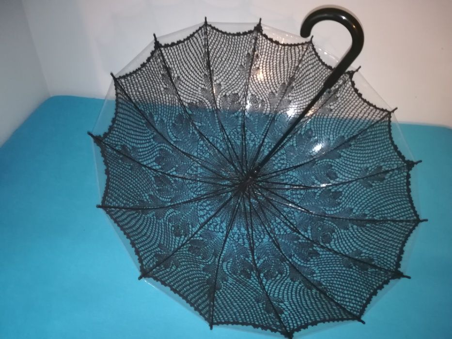 Koronkowa parasolka-Handmade.