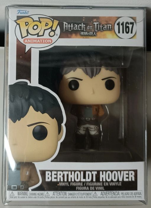 Funko Pop! Bertholdt Hoover #1167 - Attack on Titan (Com Protetor)
