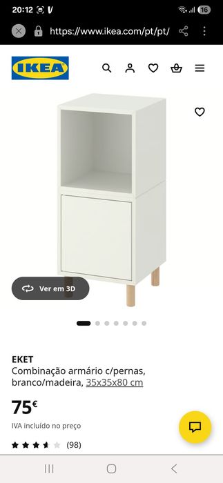 Móvel eket ikea branco