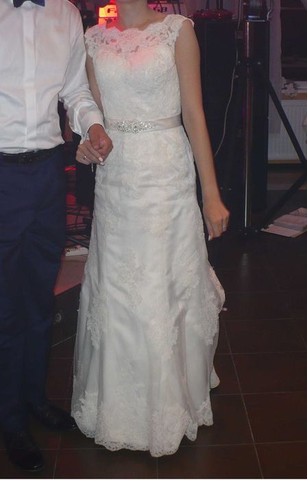 piękna suknia ślubna Herm's - Marbella + dodatki