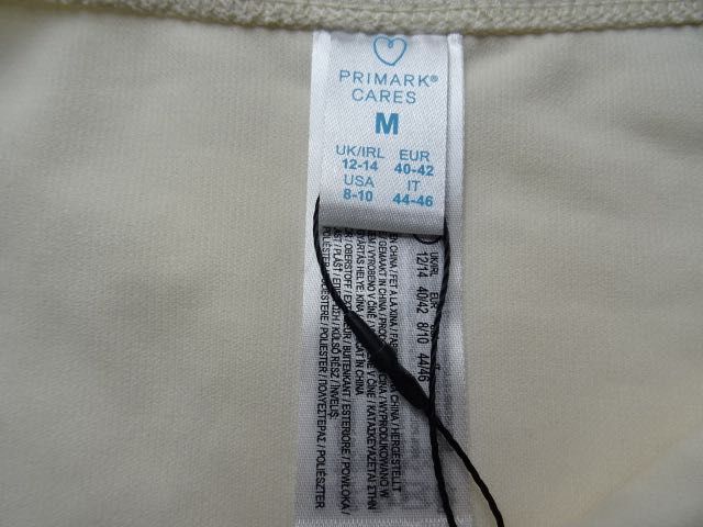 Primark kremowe majtki kąpielowe nowe M