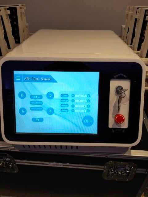 Lipolaser 5 D, 12 padów dł fali 650nm do 980nm szkolenie