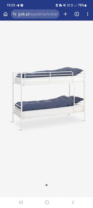 Łóżko piętrowe 90x200