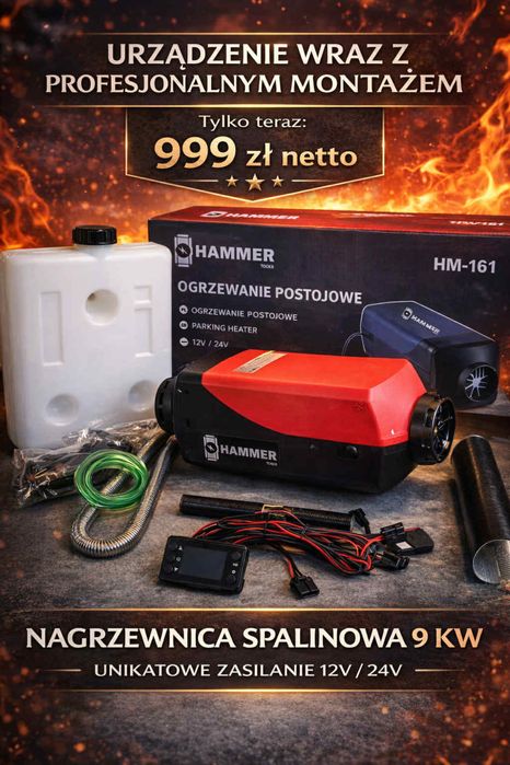 Webasto samochodowe z montazem