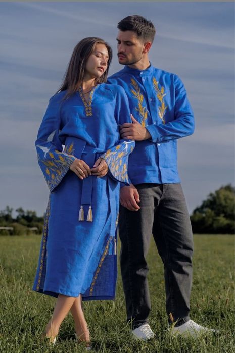 Парні комплекти сімейні вишиванки сукня сорочка