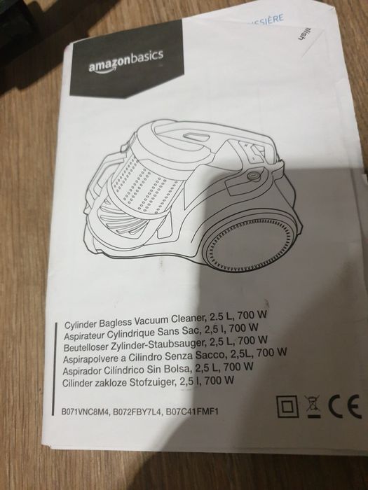 Odkurzacz bezworkowy AmazonBasics 16H-71EU4 2,5 l 700 W
